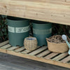 Outsunny 45" X 22" X 33" Elevated Planter Box With Legs And Storage Shelf, Raised Garden Bed, Elevat|Outsunny Jardiniere Sur Pieds Avec Etagere Inferieure Carre Potager Sureleve Exterieur Lit De Cultur