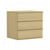 Molly Modern 26" Nightstand in Natural Oak (3-Drawer) | Table de nuit Molly Modern 66 cm en chene naturel (3 tiroirs)