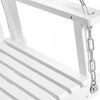 Outsunny 2-people Porch Swing Bench With 2 Hanging Chains For Deck White|Outsunny Balancelle De Porche Pour 2 Pers Avec Chaines De Suspension