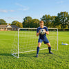 Soozier Soccer Goal, 6 x 4ft Portable Practice Soccer Net with Steel Frame