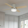 Dempsey Ceiling Fan with Light Fixture - White | Ventilateur de plafond Dempsey avec luminaire - Blanc