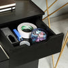 Homcom Mobile Filing Cabinet, 3 Drawer File Cabinet On Wheels|Homcom Classeur Mobile, Classeur A 3 Tiroirs Sur Roulettes