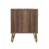 Avira Mid-Century Modern 20" Nightstand in Brown (2-Drawer) | Table de nuit Avira style milieu du siecle moderne 20" en brun (2 tiroirs)