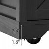 Wilson 53.7" Engineered Wood Kitchen Carts With Power Outlet And Storage - Black | Chariot De Cuisine Wilson 53,7" En Bois Reconstitue Avec Prise Electrique Et Rangement -Noir