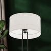 25" Black Modern Table Lamp with Textured Shade | Lampe de table moderne noire de 25 po avec abat-jour texturé