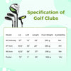 Ultimate Kids Golf Practice Set Junior Complete Golf Club Set For Kids Age 5-7 Years Old Green