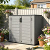Outsunny 33 Cu.ft Outdoor Storage Shed, Waterproof Storage Cabinet, Grey