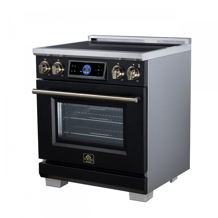 Forno Maximus 30 Inch Induction Range, Black, 4.32 cu.ft. - FFSIN0968-30BLK Electric Range