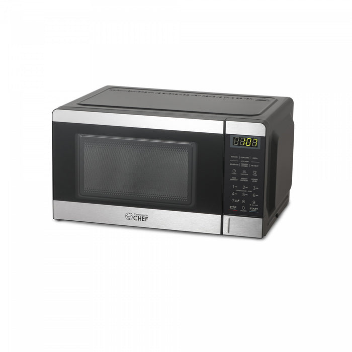 CHM Series Commercial Chef 0.7 Cu. Ft. Countertop Microwave Oven, CHM770S Countertop Microwave Less 1cuft