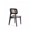 Versailles Industry Chic Wood Dining Chair in Black and Natural - Set of 4 | Chaise de salle a manger en bois style industriel Versailles en noir et naturel - Lot de 4
