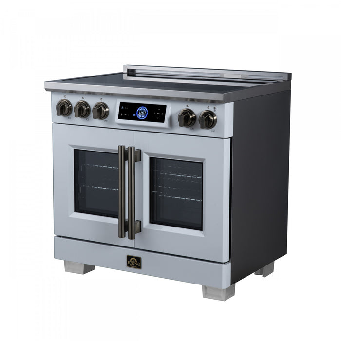Forno Maximus 36 Inch Induction Range White, 5.36 cu.ft - FFSIN0932-36WHT Electric Range