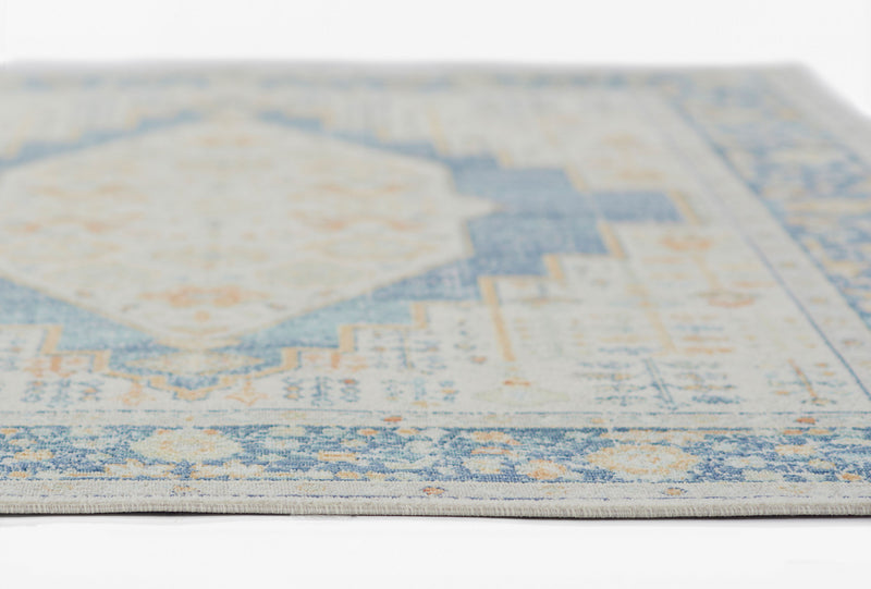 Kinsley Traditional 2'7\" x 8'0\" Runner Rug in Blue Indoor Area Rug