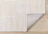 Leonardo White Grey Checkered Area Rug - 6'7" x 9'6"|Carpette Leonardo blanche et grise à motif à carreaux - 6 pi 7 po x 9 pi 6 po