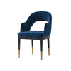 Carrington and Rockaway Modern Industry Chic 5-Piece Dining Set in Midnight Blue and Natural | Ensemble de salle a manger moderne industriel chic Carrington et Rockaway 5 pieces, bleu minuit et naturel