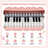 Costway 13 in Height Mini Keyboard Piano for Kids 25 Keys Electric Piano w/Music Stand & Microphone