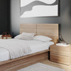 Nordika James Nightstand With 2-Drawers - Brown Oak|Table de nuit James Nordika à 2 tiroirs - chêne brun