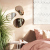 Umbra Hubba Brass Pebble Mirrors - Set of 3|Miroirs Hubba Pebble de Umbra - ensemble de 3