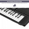 Costway 54 Keys Music Electronic Keyboard Kid Electric Piano Organ Mic & Adapter
