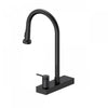 4 Function Pivoting Waterfall Pull-Down Kitchen Faucet with Power Wash, High Arc. Black-FCWRMBKD1 Laundry Combo | Robinet de cuisine cascade pivotant a 4 fonctions, mode de nettoyage puissant, grand col. Noir-FCWRMBKD1