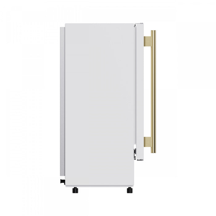 Forno Cristallo 15 Inch Freestanding/Undercounter Ice maker, 66.1 lbs White -FIMBI7307-15WHT Ice Maker