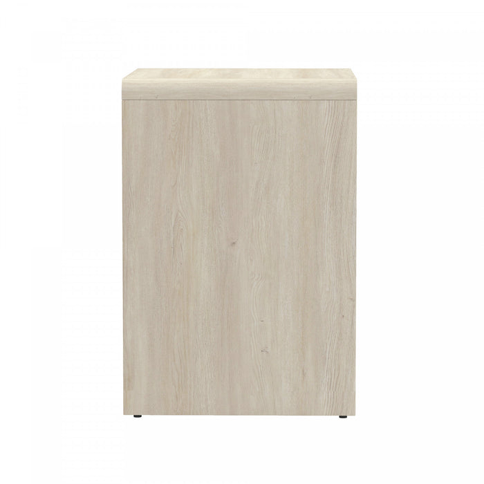 Novara Contemporary 22\" Nightstand in Whitewashed Oak (1-Drawer)