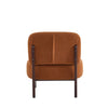 Coco Modern Boucle Lounge Chair with Solid Wood Frame, Orange | Coco Fauteuil de Salon Moderne en Bouclette avec Cadre en Bois Massif, Orange