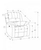MONARCH SPECIALTIES 34" WIDE, LARGE UPHOLSTERED POWER RECLINING CHAIR, USB PORTS INCLUDED, BLUE FABRIC, TRANSITIONAL Recliner | MONARCH SPECIALTIES 34" DE LARGEUR, GRAND FAUTEUIL REMBOURRE INCLINABLE, PORT USB INCLUS, TISSU BLEU, TRANSITIONNEL
