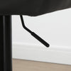 HOMCOM Adjustable Bar Stools Set of 2, Swivel Tufted Fabric Barstools