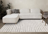 Oslo White Great Pebble Patterned Rug, 5'3" x 7'7" Indoor Area Rug | Tapis Oslo White a grands galets, 5'3" x 7'7"