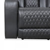 Kingsley 78 in. Leather Match Power Reclining Sofa with Storage Console and USB - Black | Sofa inclinable electrique Kingsley de 78 po en cuir assorti avec console de rangement et USB - Noir
