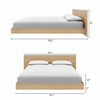 Satori Low Platform Full Bed Set | Lit plateforme bas Satori avec tete de lit Double