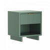 Elara Contemporary 18" Solid Wood Nightstand in Sage Green (1-Drawer) | Table de nuit contemporaine Elara 18" en bois massif vert sauge (1 tiroir)