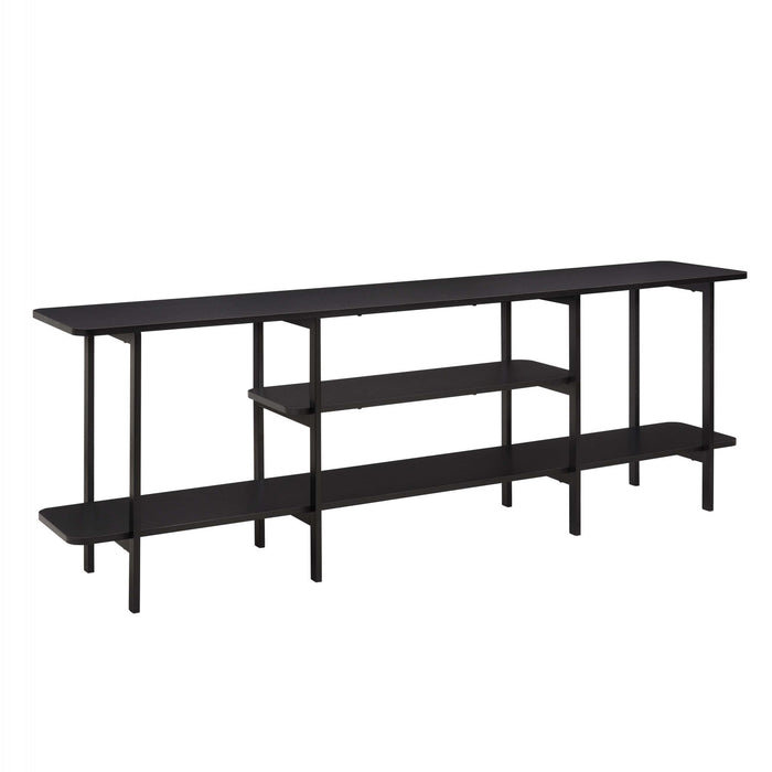Celine Contemporary Modern 71\" Console Table in Black (3-Shelf)