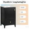 Puret 20 Inch Single Sink Bathroom Vanity with Door Shelf and Pull-Out Drawer, Black | Puret Meuble-Lavabo Simple 20 po avec Etagere de Porte et Tiroir Coulissant, Noir