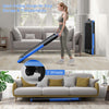 Superfit 2.25hp 2 In 1 Folding Treadmill Jogging Machine W/app Control Blue