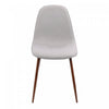 LumiSource Pebble Grey Fabric Mid-Century Modern Dining Accent Chair - Set of 2|Chaise d’appoint de salle à manger moderne du milieu du 20e siècle Pebble en tissu gris - ensemble de 2