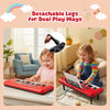 Costway 37 Keys Kids Piano Keyboard Portable Musical Toy with Microphone & Music Stand Red
