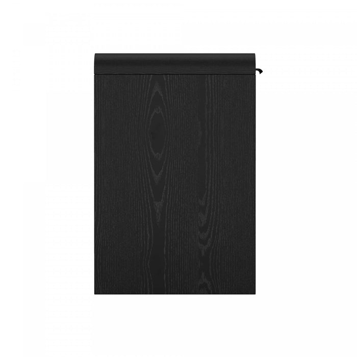 Grace Modern 54\" Office Desk in Black (2-Drawer)