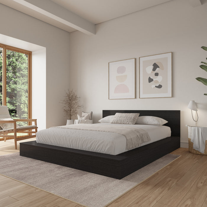Kanso Low Platform Bed Set King Bed