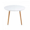 Emma Multi-Purpose Round Dining Table with Extendable | Table a manger ronde polyvalente Emma avec rallonge
