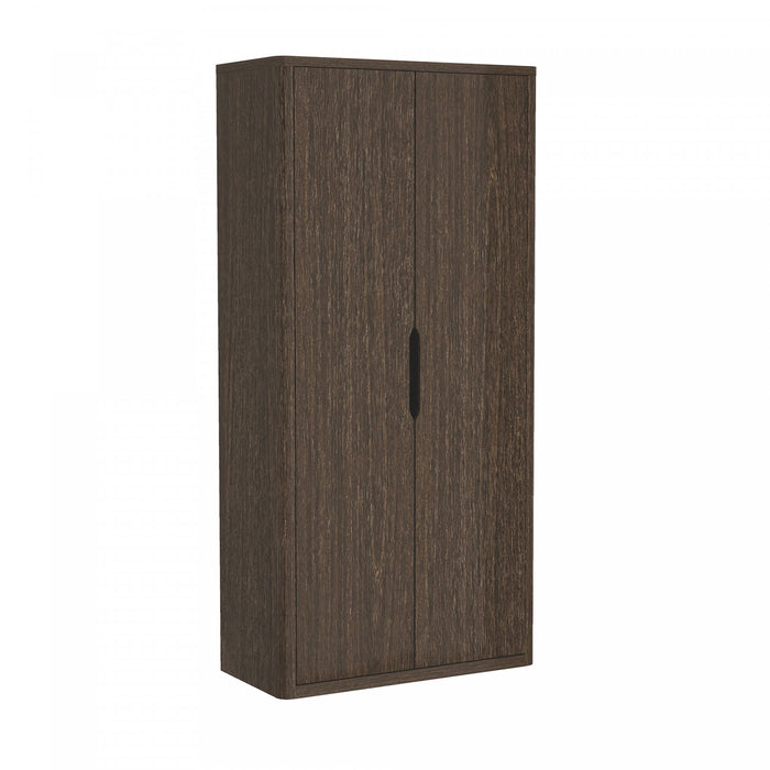Rivington Modern 38\" Bookcase Cabinet in Walnut - Set of 2