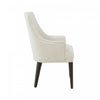 Beever Modern Chenille Wood Armchair in Cream - Set of 2 Dining Chair | Fauteuil moderne Beever en bois et chenille creme - Lot de 2
