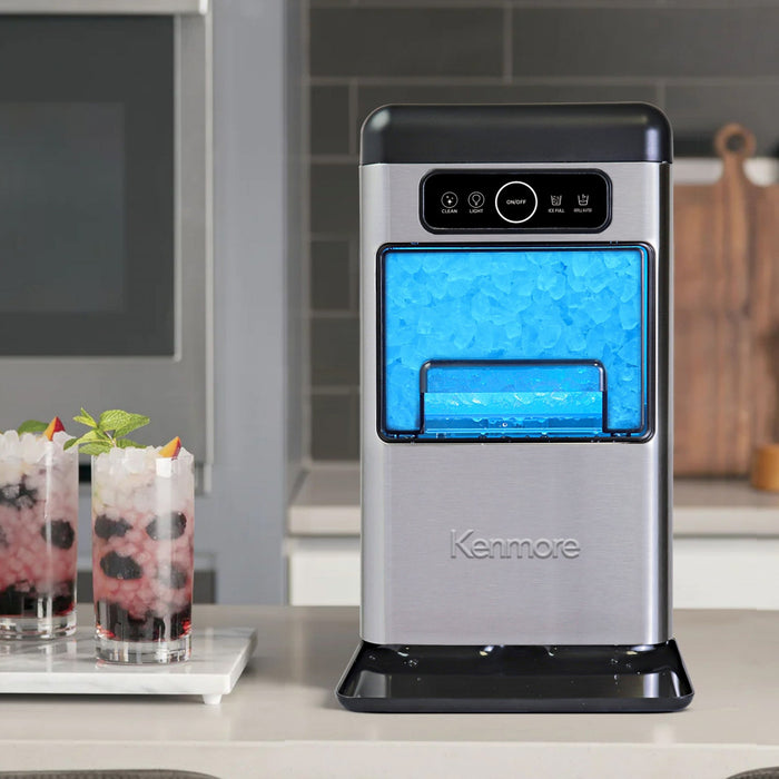 Kenmore Crunchy Chewable Nugget Ice Maker 40lb/24hr Stainless Steel