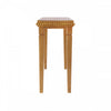 Martha 47.25" Rustic Wood Sofa Table with Decorative Beaded Trim - Brown | Console rustique en bois Martha 120 cm avec bordure perlee decorative - brune