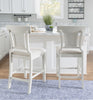 Rylan Fabric Counter-Height Stool - White|Tabouret Rylan de hauteur comptoir en tissu - blanc