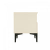 Amara Modern 20" Nightstand in Cream and Light Oak (1-Drawer) | Table de nuit moderne Amara 20" en creme et chene clair (1 tiroir)