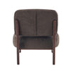Coco Modern Lounge Chair with Solid Wood Frame and Durable Upholstery, Brown | Coco Fauteuil de Salon Moderne avec Cadre en Bois Massif et Revetement Durable, Brun