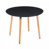 Noah Space-Saving Dining Table with Extendable,Black | Table a manger gain de place Noah avec rallonge, couleur noire