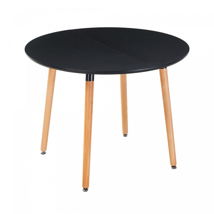 Noah Space-Saving Dining Table with Extendable,Black