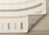 Forte Cream Beige Brown Curvy Lines Area Rug - 7'9" x 10'6"|Carpette Forte crème, beige et brune à motif de lignes courbées - 7 pi 9 po x 10 pi 6 po